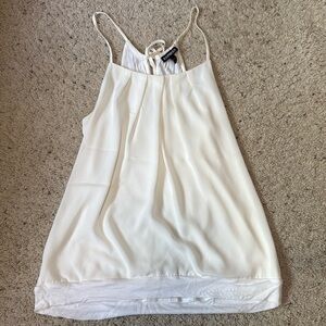 Express Cream tie back tank top. Size S.